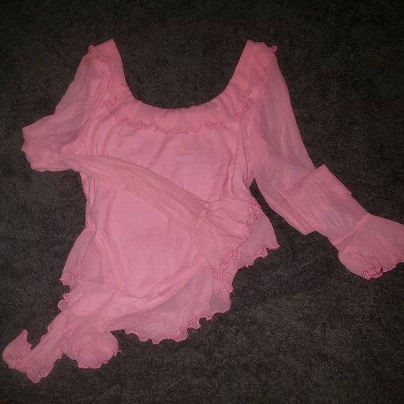 Pink Ruffle Blouse - Picture 4 of 8
